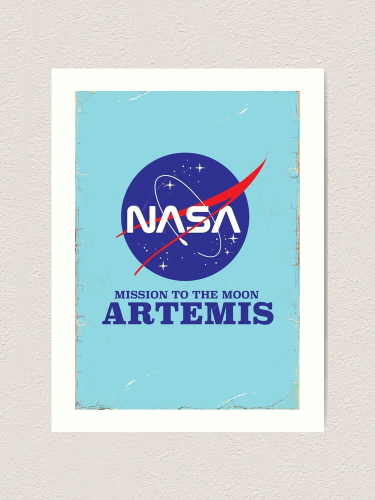 Artemis Nasa Space Kunstdruck Poster Kunstdruck Von Vectorwebstore Redbubble