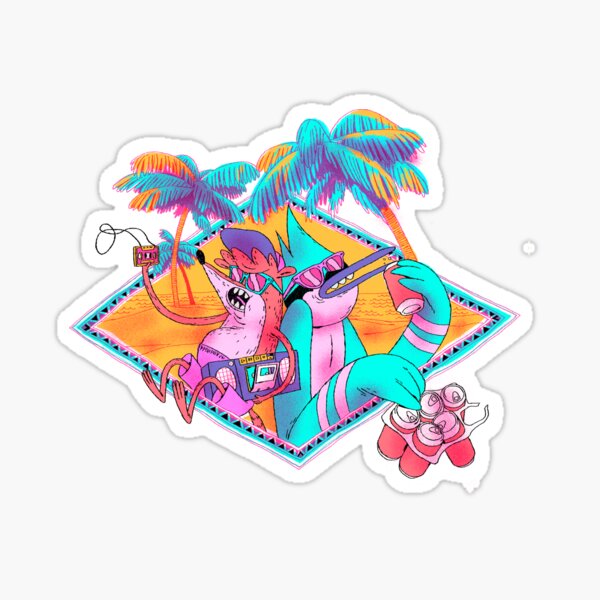 Regular show. Summertime Sticker