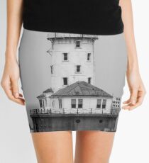 Chicago-The Lighthouse at the End of the World (black and white) Mini Skirt