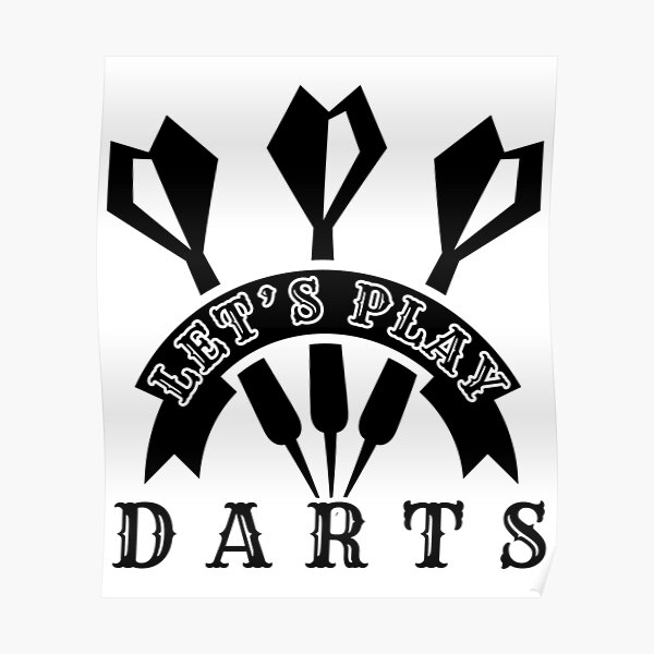 Let's Play Darts Poster