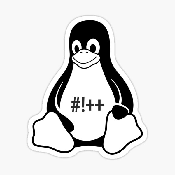 Tux crunchbang plus plus #!++ Sticker