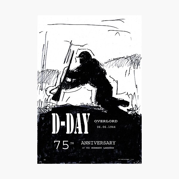 D-Day Anniversary of the Landing in Normandie - June 6, 1944 Photographic Print