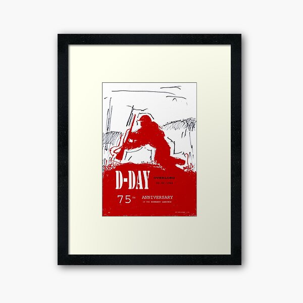 D-Day Anniversary of the Landing in Normandie - June 6, 1944 Framed Art Print