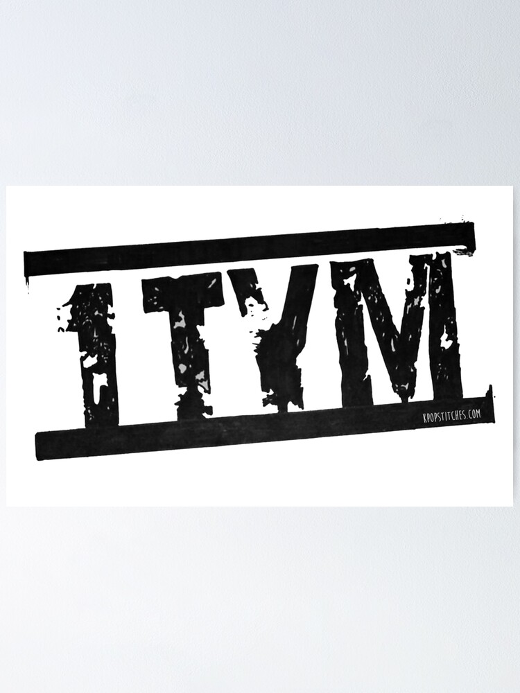 “1TYM logo 원타임 90s kpop” Poster for Sale by dubukat | Redbubble