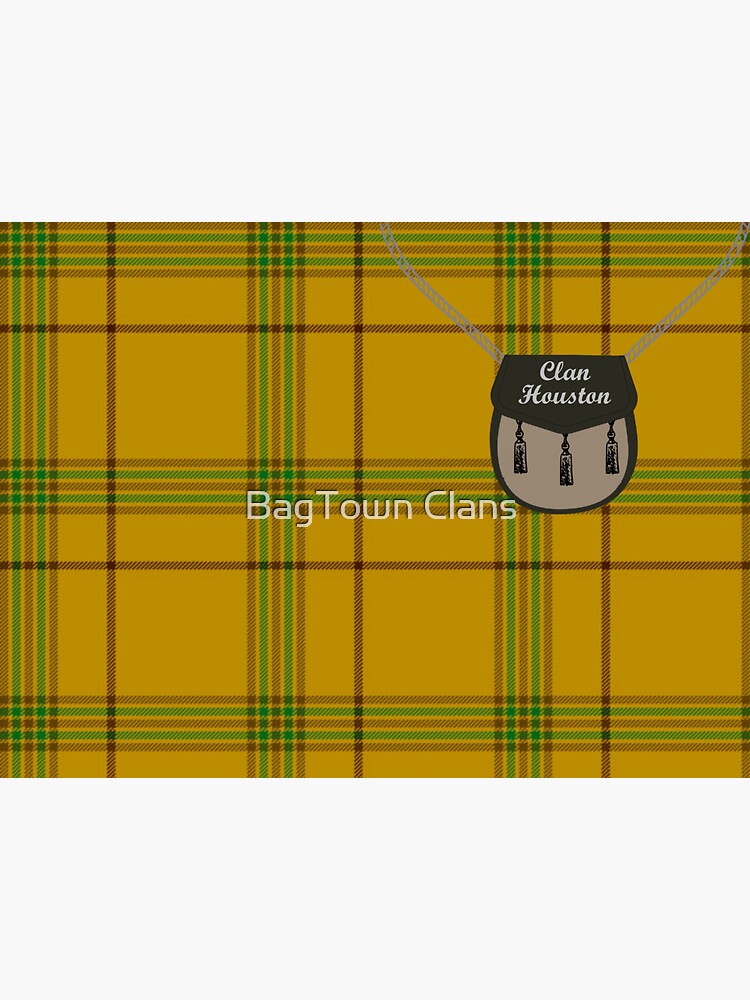 "Clan Houston surname last name Scottish Clan tartan badge crest