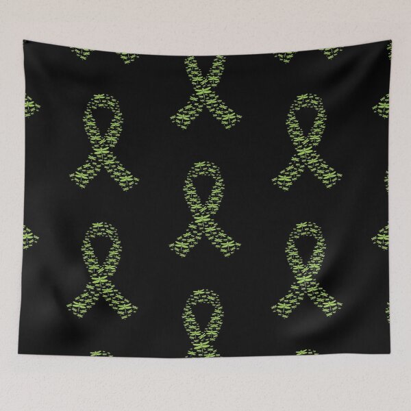 Item preview, Lime Green Dragonfly Awareness Ribbon designed and sold by EthanDecker.
