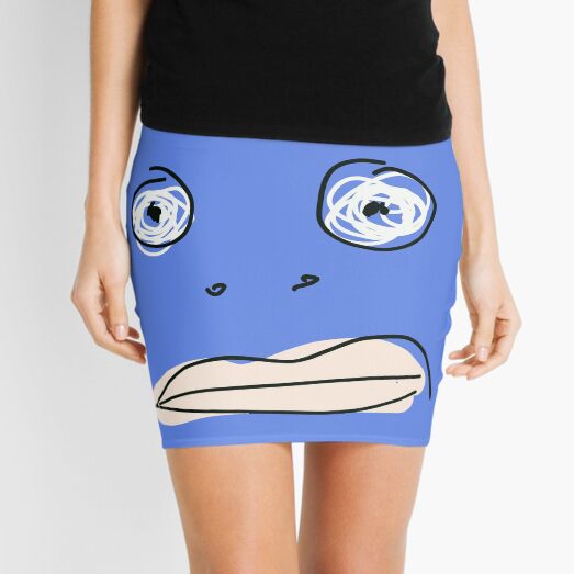 Blue monsta Mini Skirt
