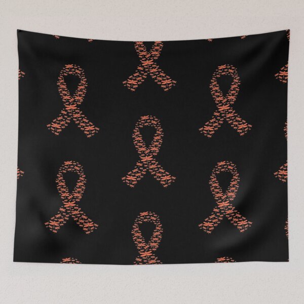 Item preview, Orange Dragonfly Awareness Ribbon designed and sold by EthanDecker.