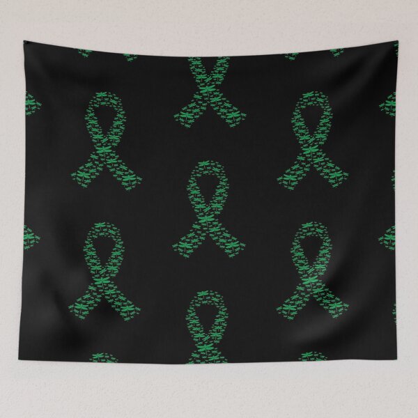 Item preview, Green Dragonfly Awareness Ribbon designed and sold by EthanDecker.