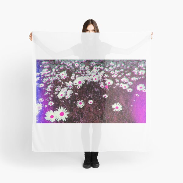 Item preview, Psychedelic Trippy Blue and Pink Daisies designed and sold by msangiemoon.