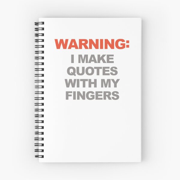 Item preview, Warning: I make quotes with my fingers designed and sold by Studio Phillips.
