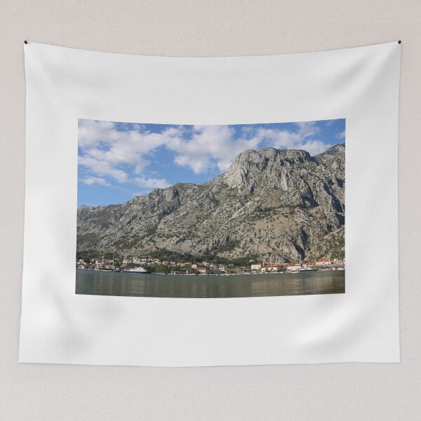 Item preview, Port and old town Kotor cityscape Montenegro in summer designed and sold by goceris.