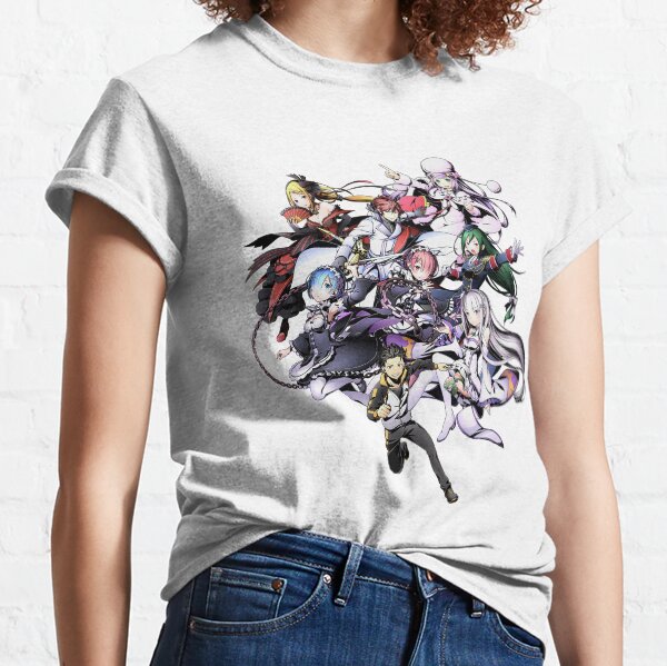 Re: Zéro Personnage Mashup Anime Re-Zero T-shirt classique