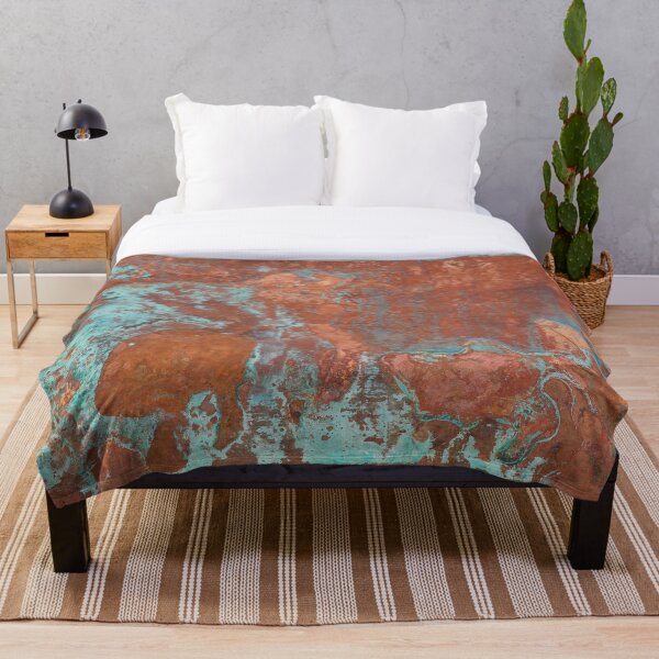 Item preview, Tarnished Metal Copper Texture - Natural Marbling Industrial Art designed and sold by PIPAArtHomeDeco.