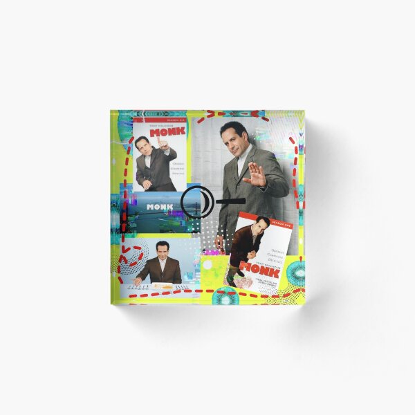 Monk Detective Adrian Monk TV homage Acrylic Block