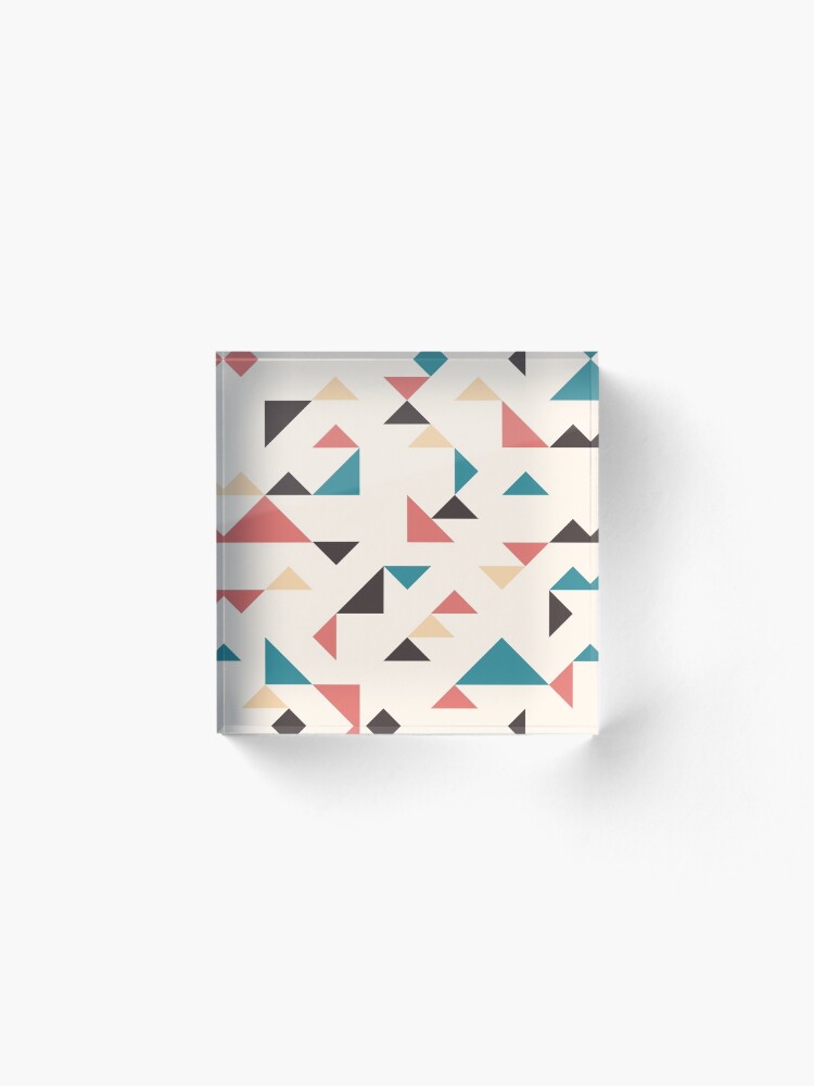 Alternate view of Terrazzo Triangles Acrylic Block