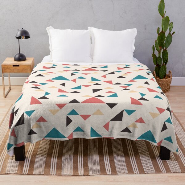 Terrazzo Triangles Throw Blanket