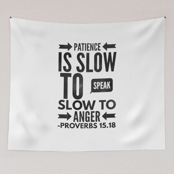 Item preview, Patience Is Slow to Anger -  Bible Verse - Cool Tee designed and sold by Espied.