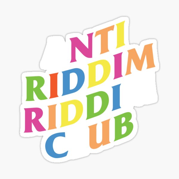 Artikel-Vorschau von Anti Riddim Riddim Club Regenbogen-Logo, designt und verkauft von Too Sweet.