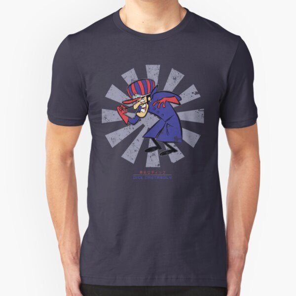 Dick Dastardly Retro Japanese Slim Fit T-Shirt