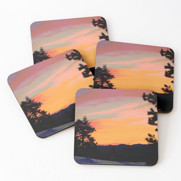 Item preview, Lovely Winter Mountain Sunset designed and sold by Hedgie Designs.