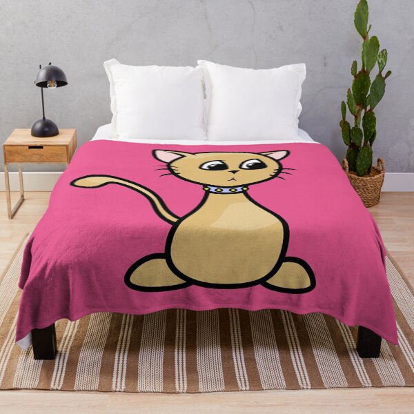 Item preview, Cartoon cat with blue collar designed and sold by delightedtodraw.