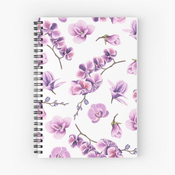 Item preview, Pink Purple Floral Pattern designed and sold by blue-jay-art.
