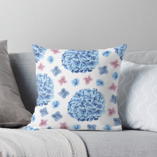 Item preview, Blue Hydrangea Floral Pattern designed and sold by blue-jay-art.