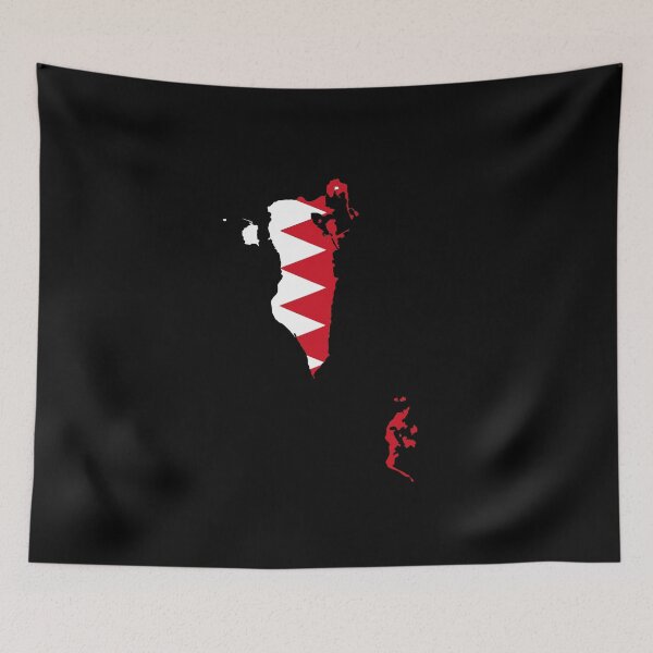Item preview, bahrain flag map designed and sold by tony4urban.