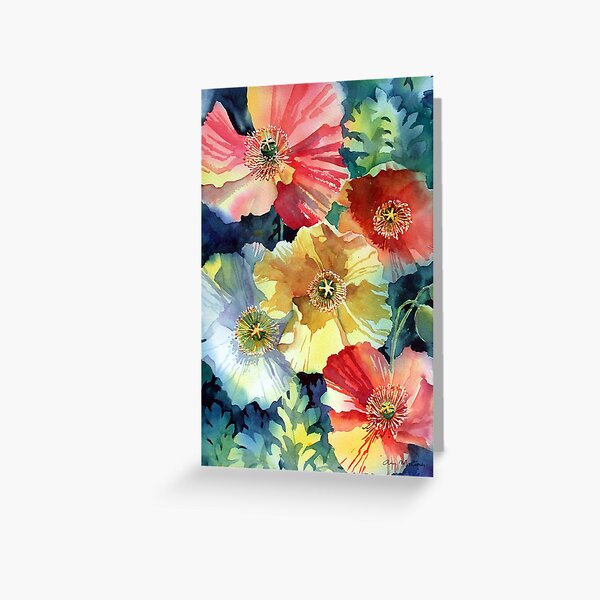 Iceland Poppies Greeting Card