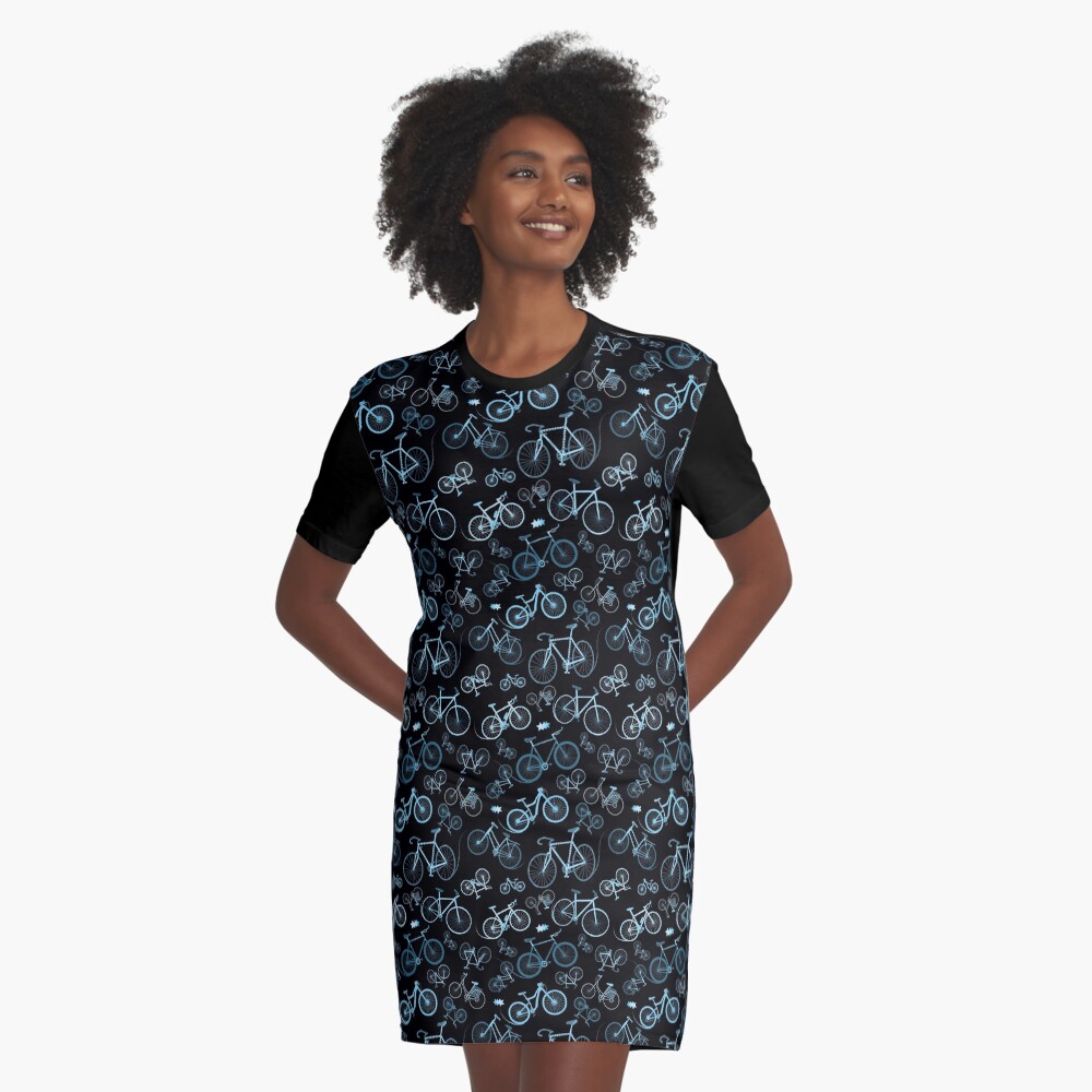 I love Bikes Graphic T-Shirt Dress