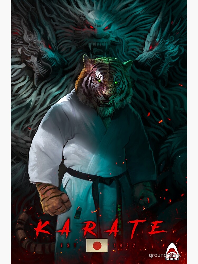 "Karate Tiger" Art Print for Sale by groundshark Redbubble