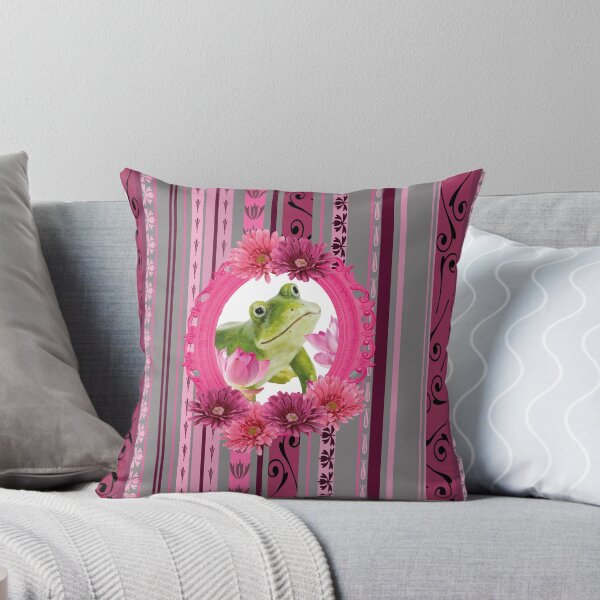 Item preview, Big green Frog in frame with Gerber Flower designed and sold by Move-Art.