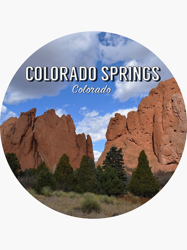 "Colorado Springs, Colorado" Sticker for Sale by HawkstoneDesign Redbubble