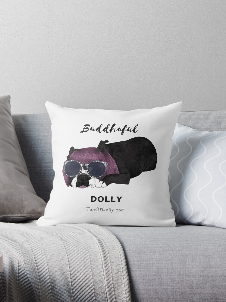 Thumbnail 1 of 3, Throw Pillow, Buddhaful Dolly designed and sold by TaoOfDolly.