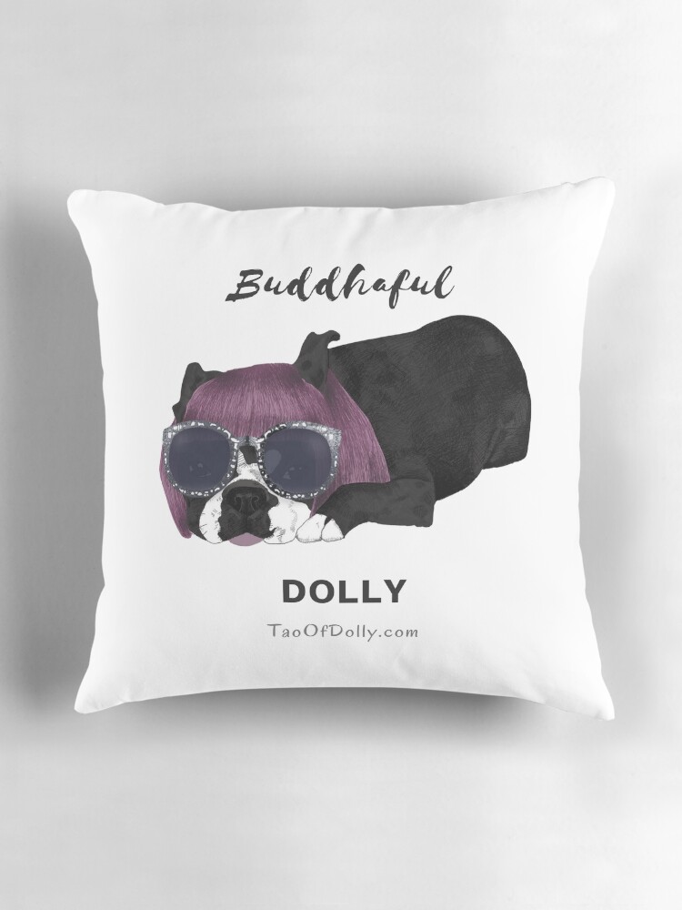 Thumbnail 3 of 4, Pillow, Buddhaful Dolly designed and sold by TaoOfDolly.