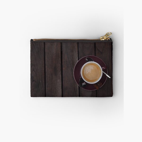 Item preview, Cup of coffee on dark wood designed and sold by FabPosters4Less.