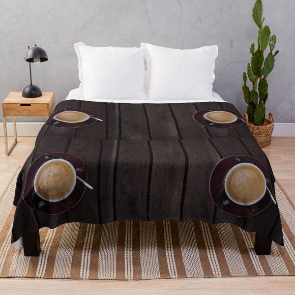 Item preview, Cup of coffee on dark wood designed and sold by FabPosters4Less.