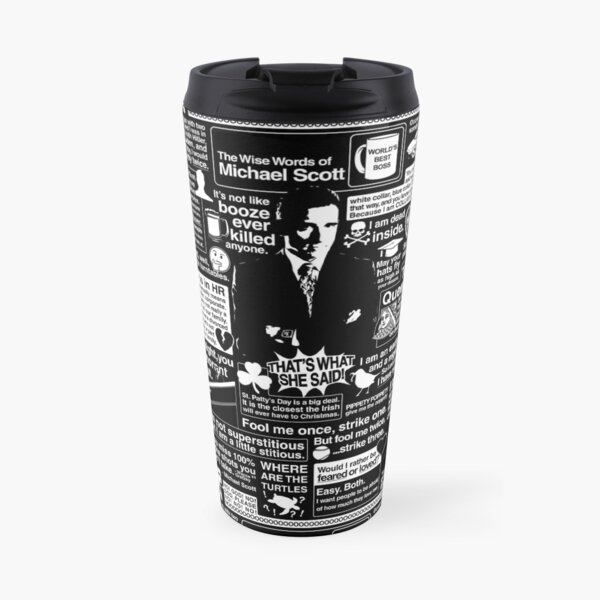 The Wise Words of Michael Scott Travel Mug
