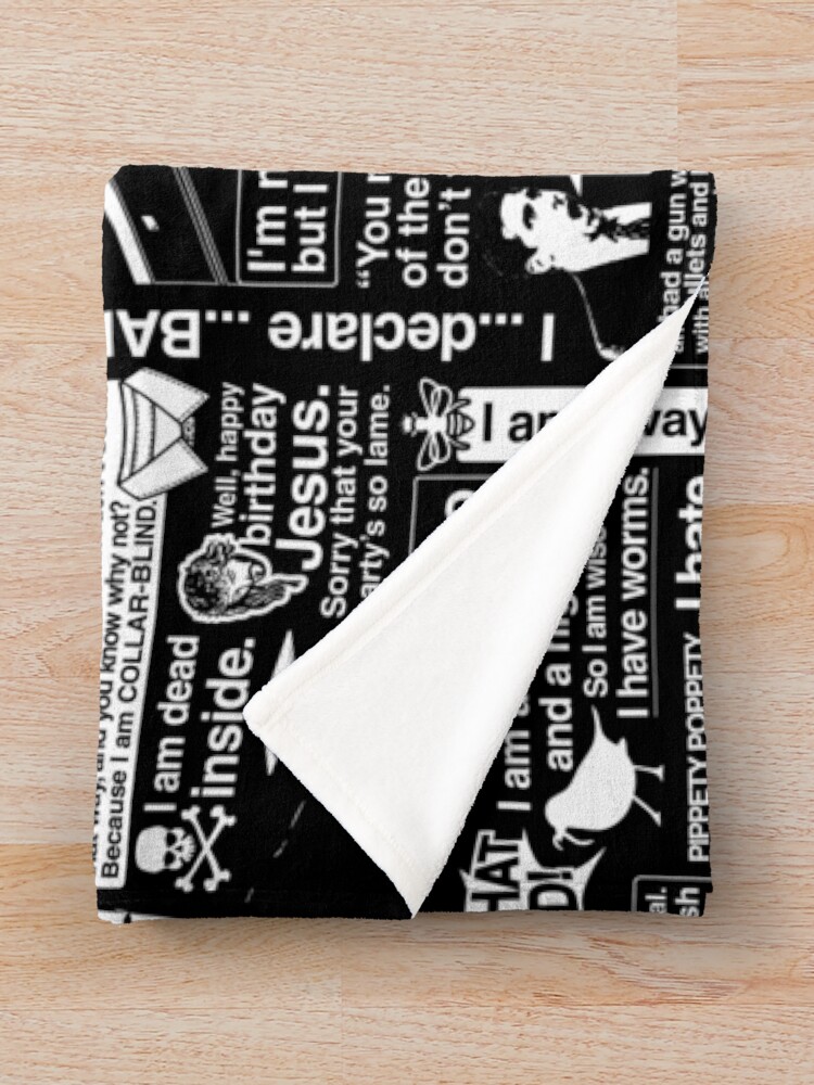 Alternate view of The Wise Words of Michael Scott Throw Blanket
