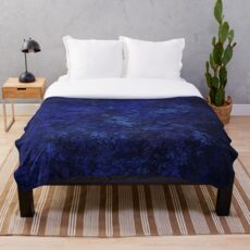 Blauer Opal Fleecedecke