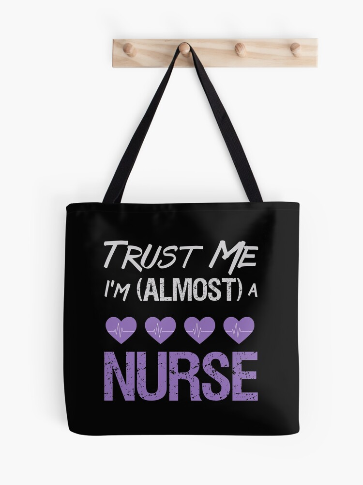 Large Zippered Tote Bag With Side Pockets for Nurses - Perfect for Work,  Gifts for CNA, RN, Nursing Students - Trauma Queen