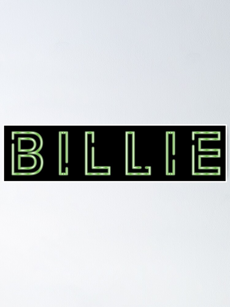 billie neon sign | Poster