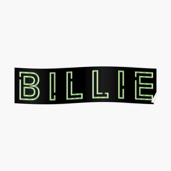 billie neon sign Poster
