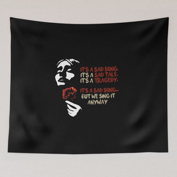 Item preview, Hadestown The Musical Stickers| It's A Sad Song, But We Sing It Anyway| Broadway Musicals Sticker| Persephone & Eurydice & Orpheus & Hermes & Hades & The Fates.  designed and sold by Nada18.
