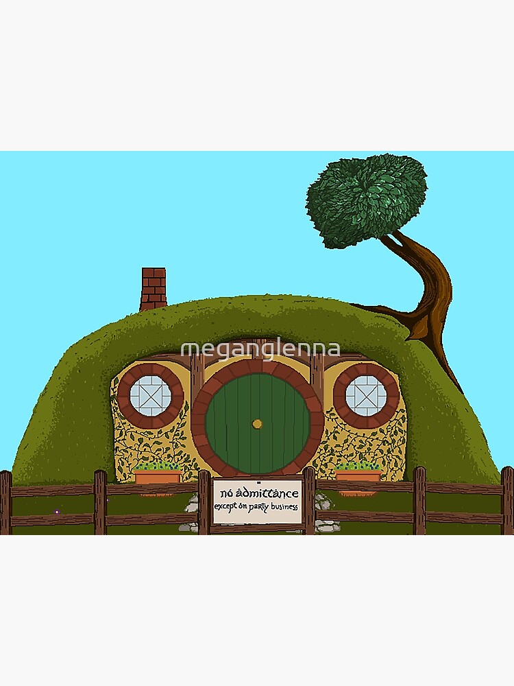 "Bag End in Pixels" Poster by meganglenna Redbubble