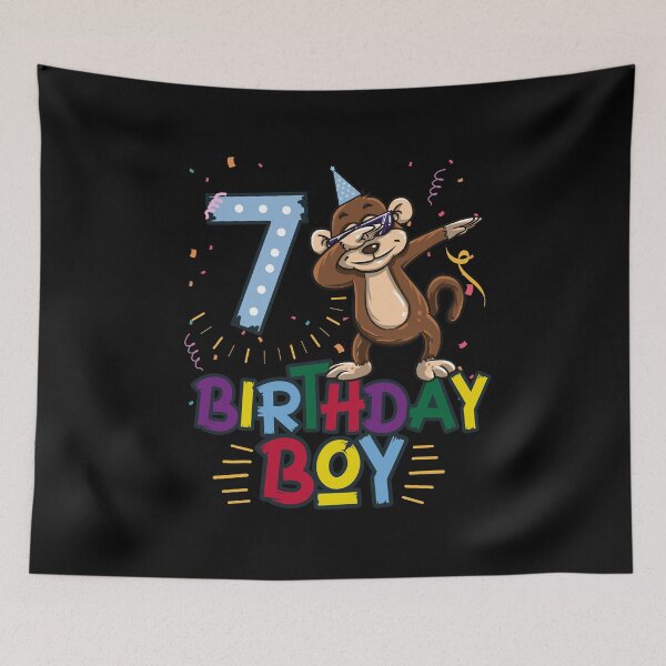 Item preview, Funny Birthday Gift 7 year old Boy Dabbing Monkey product designed and sold by Pummli.