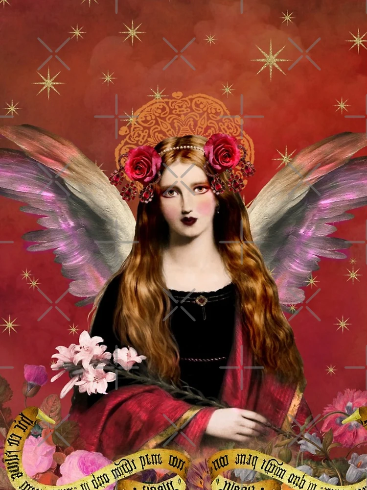 Thumbnail 4 of 4, Samsung Galaxy Phone Case, Pre Raphaelite Angel In Red designed and sold by Demeters Spring.