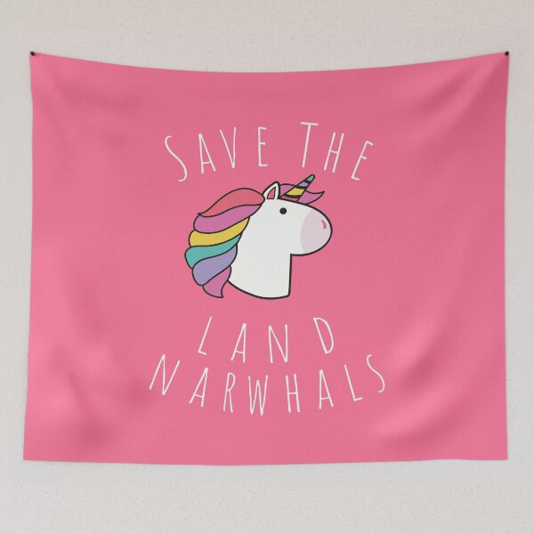 Item preview, Funny Save The Land Narwhals Unicorn Joke T-Shirt| Unicorns and Narwhal Gifts| Save The Unicorns Parody designed and sold by Nada18.