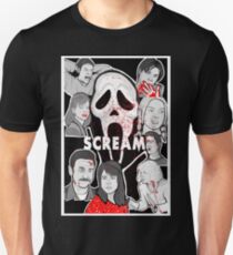 Scream character collage Unisex T-Shirt